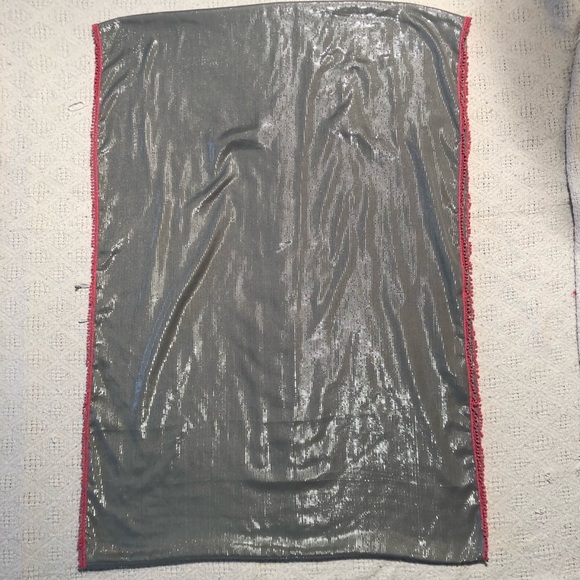 Hollister Infinity Scarf Silver and Pink - Picture 5 of 7